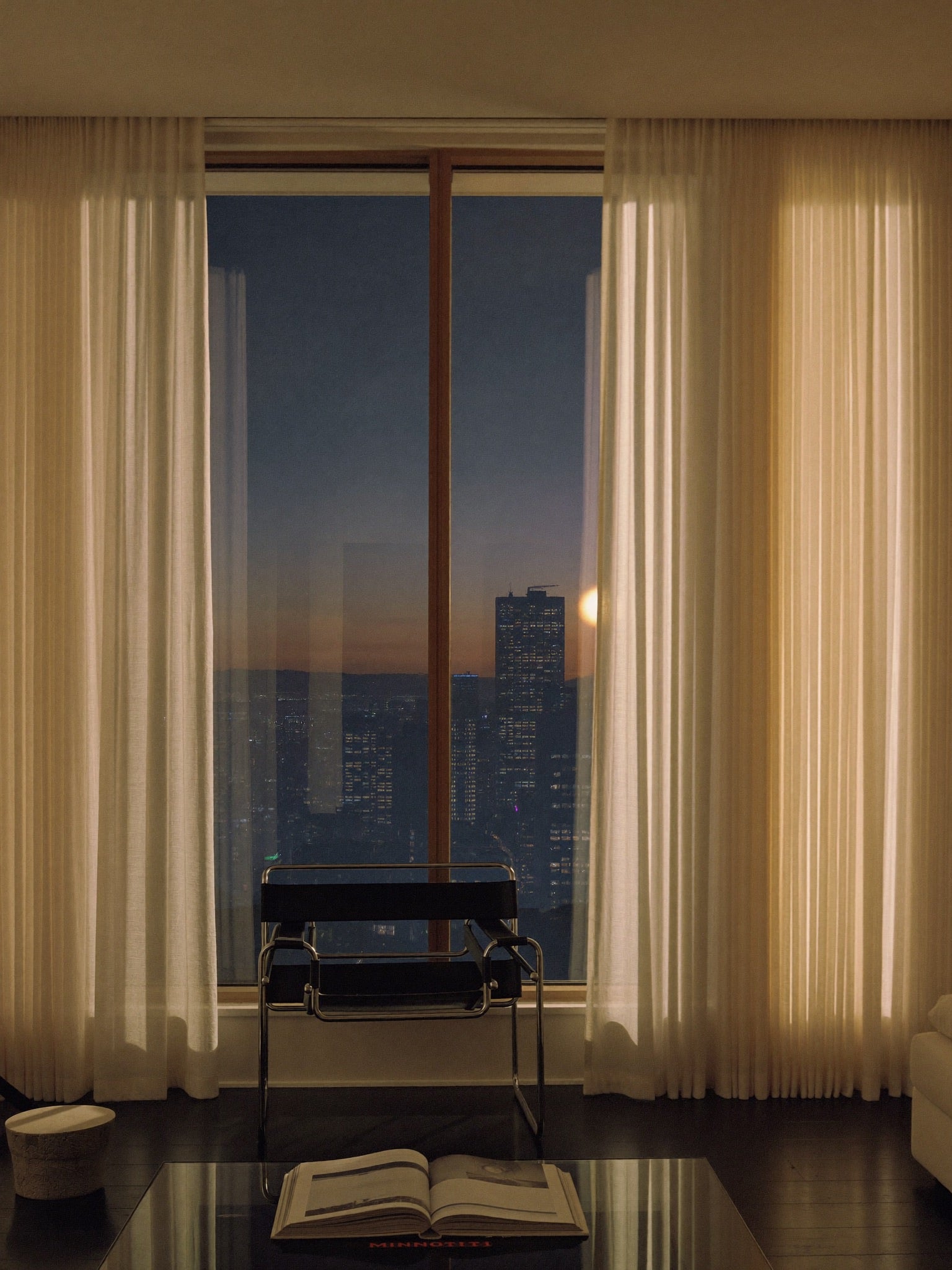 Penthouse at dusk