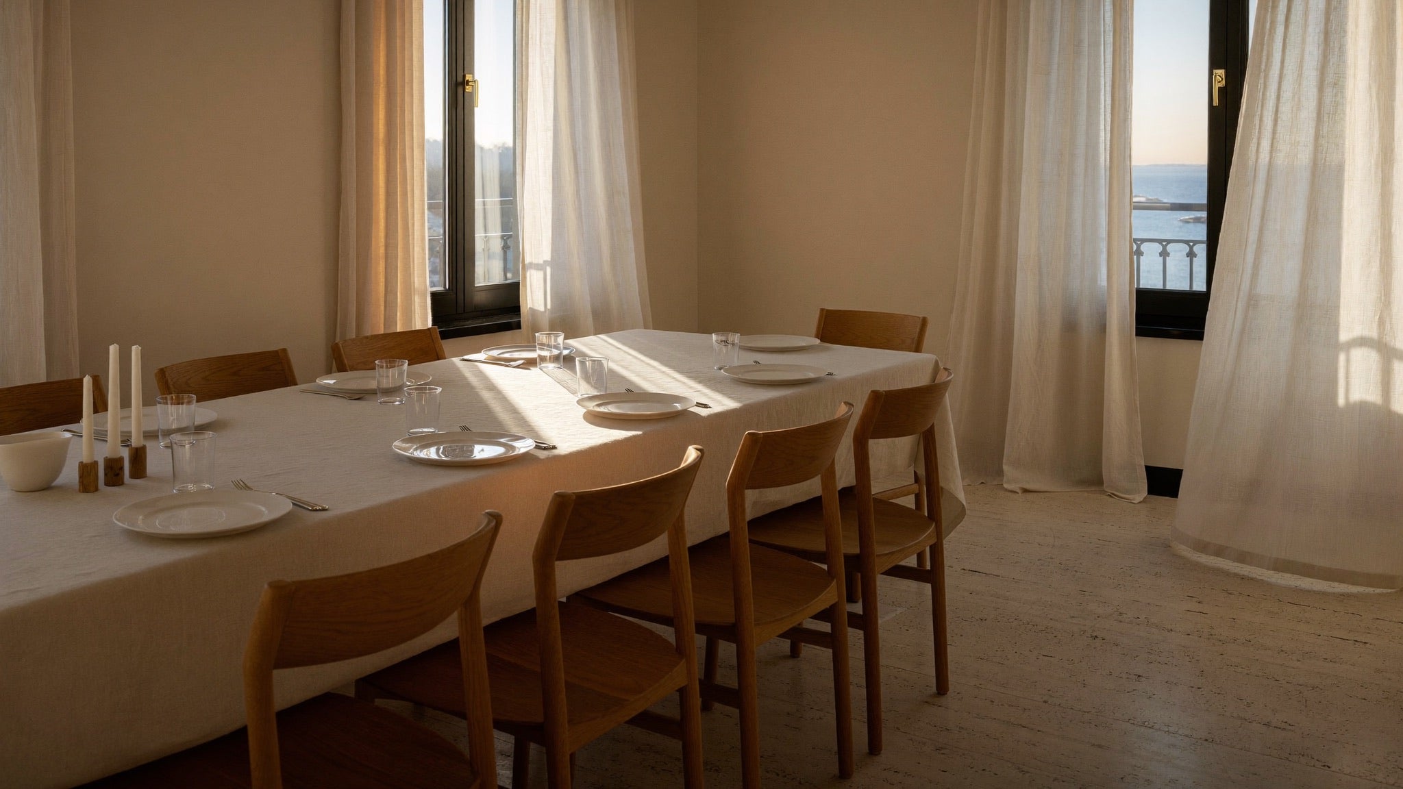 The dining room